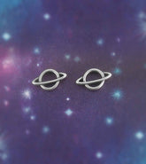 Miniature Planet Saturn Post Earrings | woot & hammy